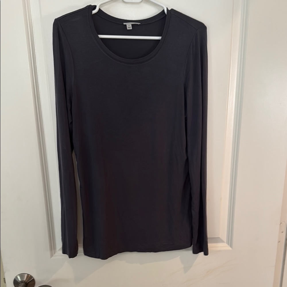 Halogen Black Fitted Long Sleeve Tee